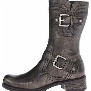 GUESS by Marciano Metallic Bronze Moto Boots